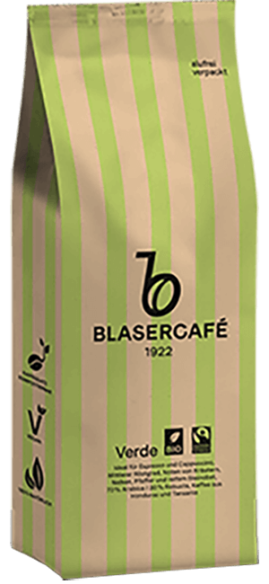 Blasercafé Verde Fairtrade 1kg Bohnen