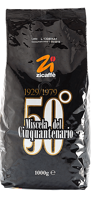 Zicaffè Cinquantenario 50° 1kg Bohnen
