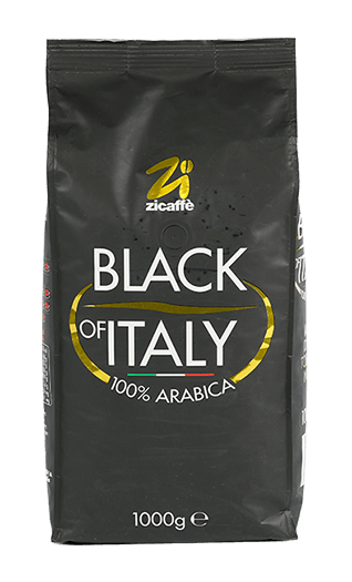 Zicaffe Kaffee Espresso Black of Italy 1kg Bohnen